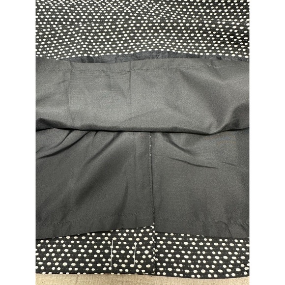 J. Crew Blk/White Textured Dot Print Split Neck Sleeveless Sheath Dress Sz 8 NWT - Picture 7 of 13